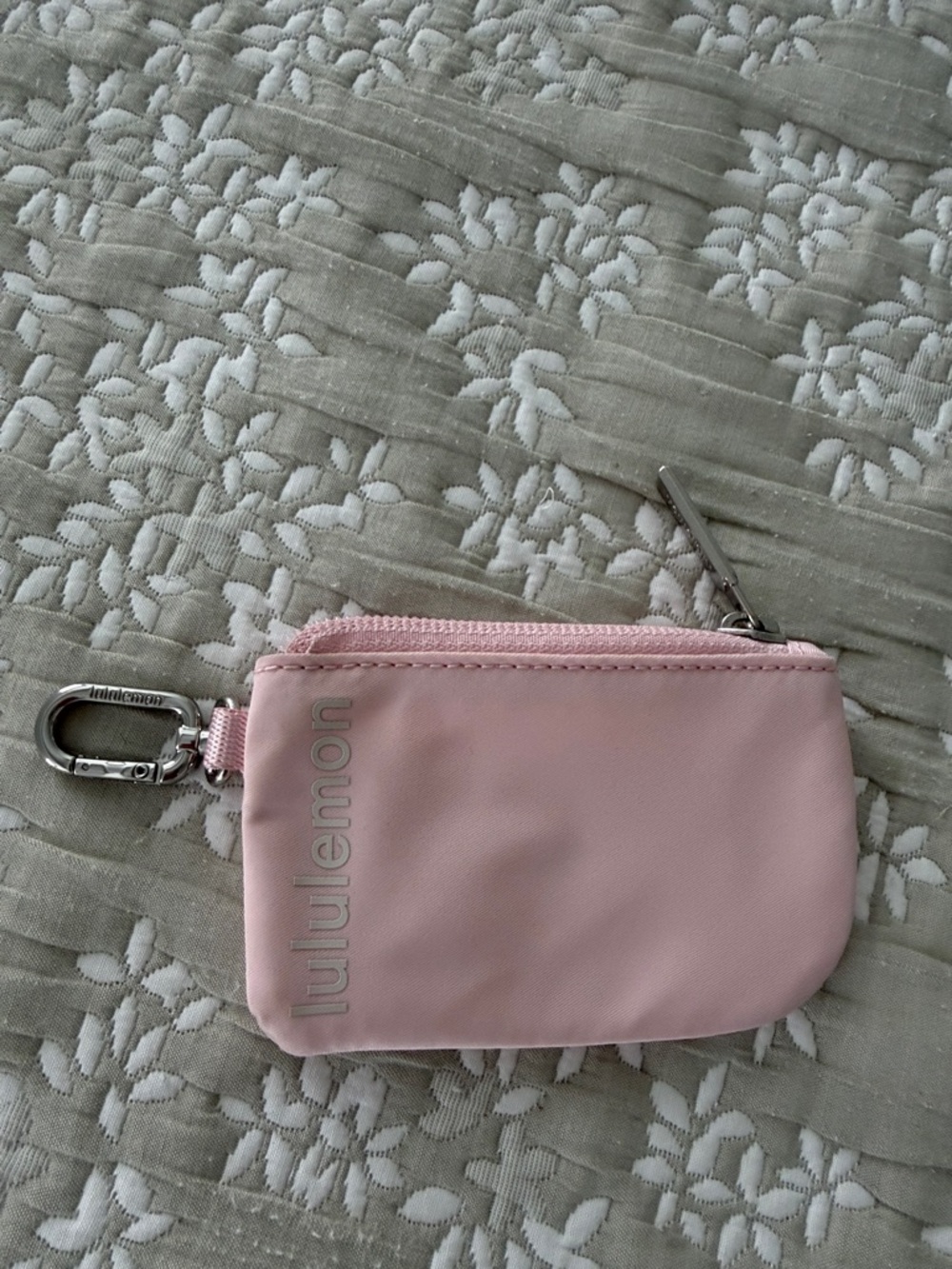 lululemon Light Pink Mini Pouch Keychain